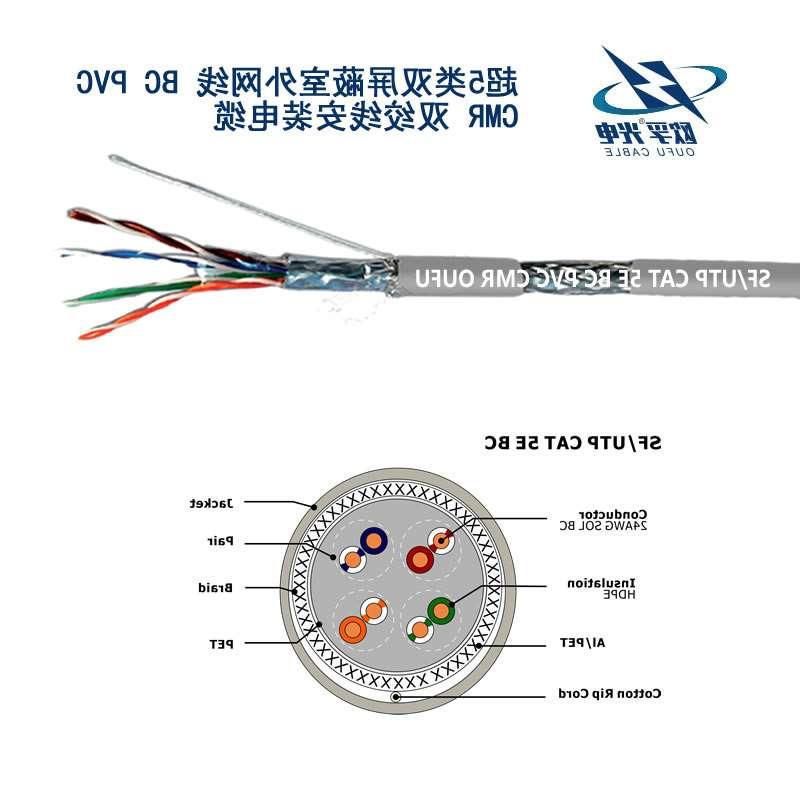 吴忠市SF/UTP超五类4对双屏蔽电缆(24AWG)